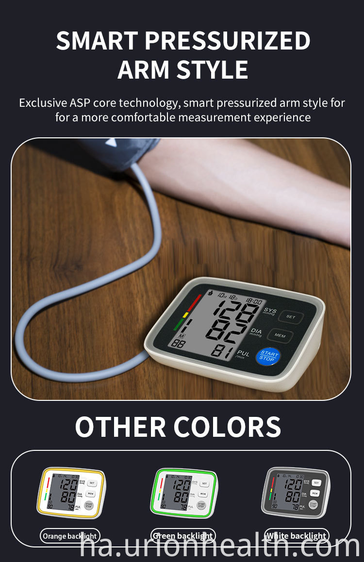 CE FDA Approved Rechargeable Blood Monitor Pressure